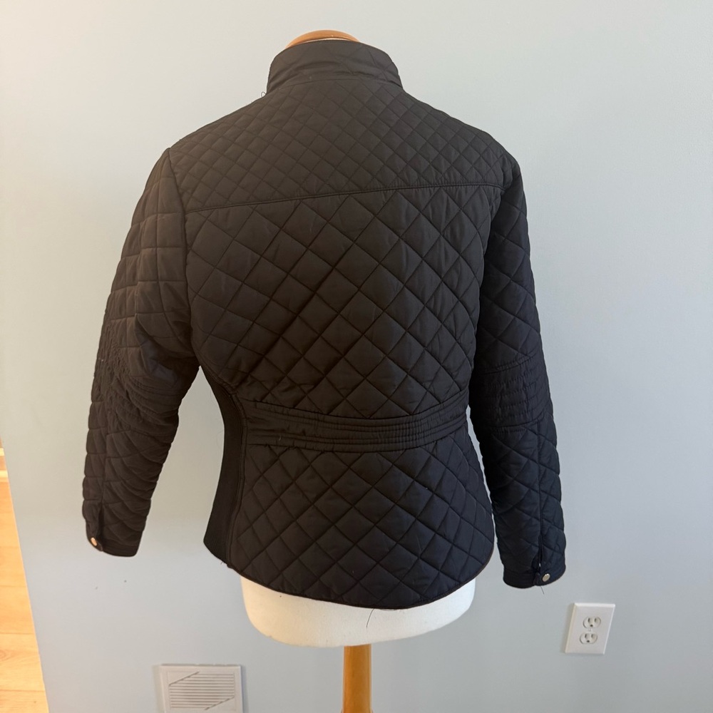 Black Quilted Spring/Fall Jacket - Picture 3 of 5